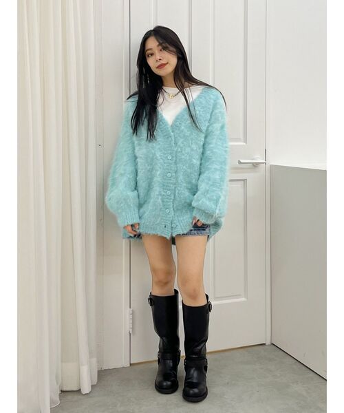 【セール】【WEB限定】ソフトシャギーニットカーディガン（ニット/セーター）｜EVRIS（エヴリス）