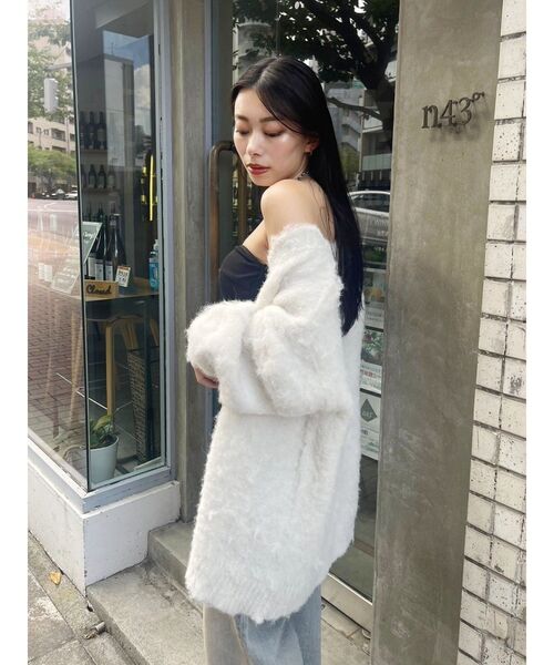 【セール】【WEB限定】ソフトシャギーニットカーディガン（ニット/セーター）｜EVRIS（エヴリス）