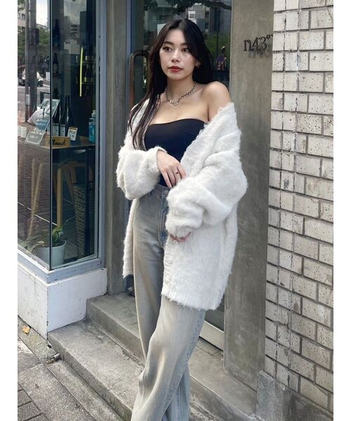 【セール】【WEB限定】ソフトシャギーニットカーディガン（ニット/セーター）｜EVRIS（エヴリス）