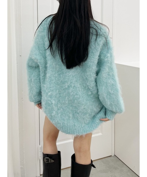 【セール】【WEB限定】ソフトシャギーニットカーディガン（ニット/セーター）｜EVRIS（エヴリス）