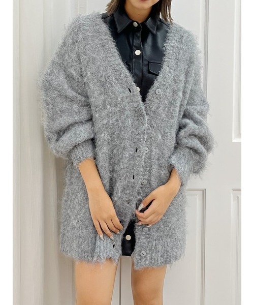 【セール】【WEB限定】ソフトシャギーニットカーディガン（ニット/セーター）｜EVRIS（エヴリス）