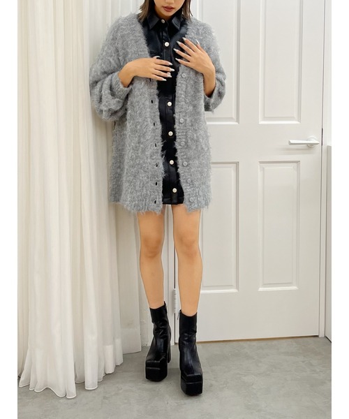 【セール】【WEB限定】ソフトシャギーニットカーディガン（ニット/セーター）｜EVRIS（エヴリス）