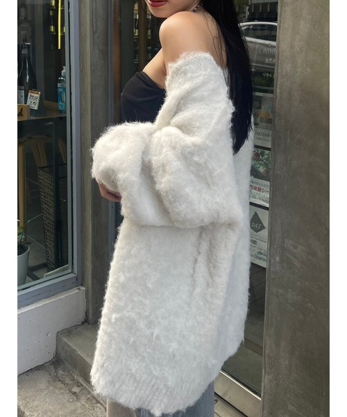 【セール】【WEB限定】ソフトシャギーニットカーディガン（ニット/セーター）｜EVRIS（エヴリス）