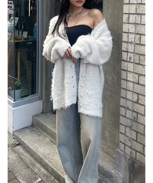 【セール】【WEB限定】ソフトシャギーニットカーディガン（ニット/セーター）｜EVRIS（エヴリス）