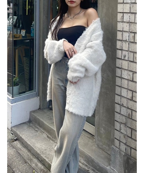 【セール】【WEB限定】ソフトシャギーニットカーディガン（ニット/セーター）｜EVRIS（エヴリス）