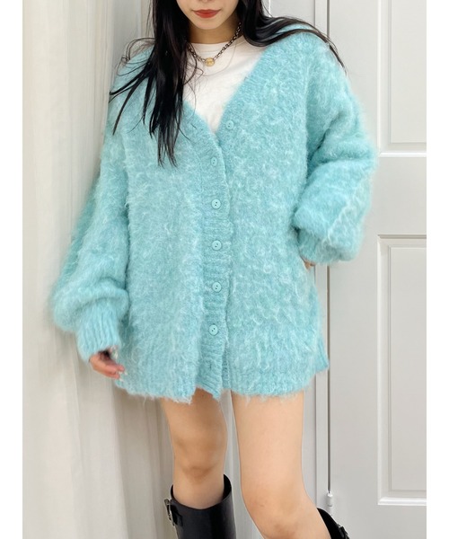 【セール】【WEB限定】ソフトシャギーニットカーディガン（ニット/セーター）｜EVRIS（エヴリス）