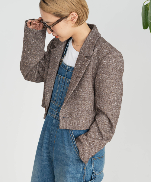 Spick & Span（スピックアンドスパン）の「ツィードクロップド 