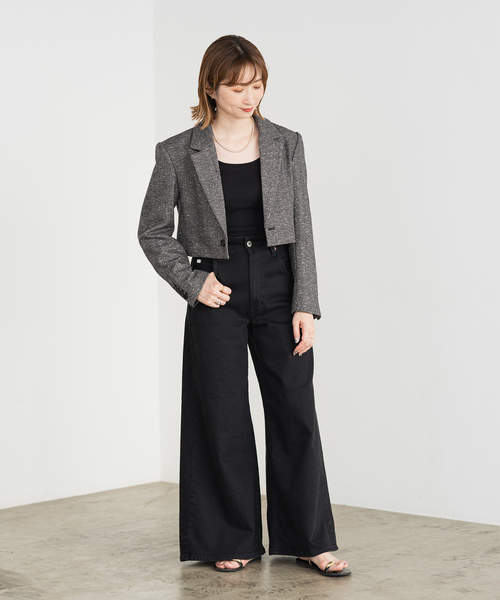 Spick & Span（スピックアンドスパン）の「ツィードクロップド 