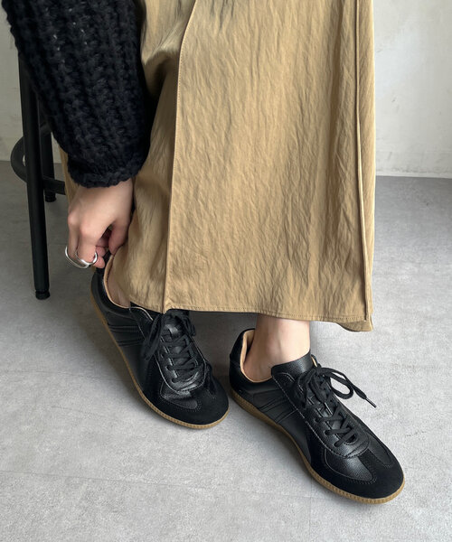 DouDou（ドゥドゥ）の「GERMAN TRAINER（スニーカー・レディース・ブラック/ホワイト・37/38）」の12枚目の写真