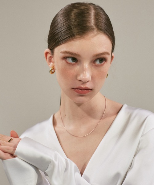 ciite'（シーテ）の「simple snake necklace / シンプルスネークネックレス 1mm（ネックレス・レディース・ゴールド/シルバー/ピンクゴールド・FREE）」の3枚目の写真