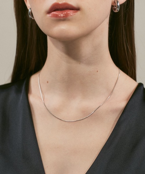 ciite'（シーテ）の「simple snake necklace / シンプルスネークネックレス 1mm（ネックレス・レディース・ゴールド/シルバー/ピンクゴールド・FREE）」の18枚目の写真