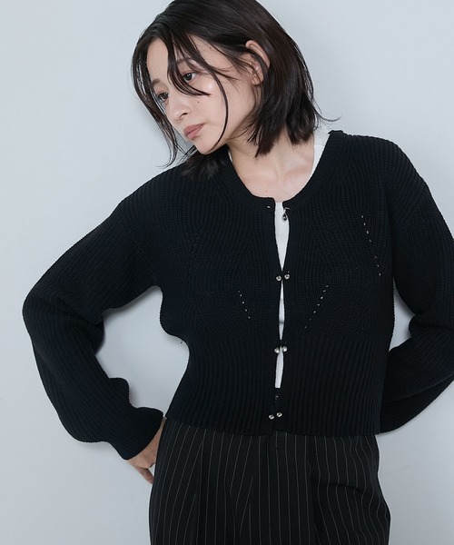 取寄) エリオット ローレン レディース モーダル ニット - ボタン