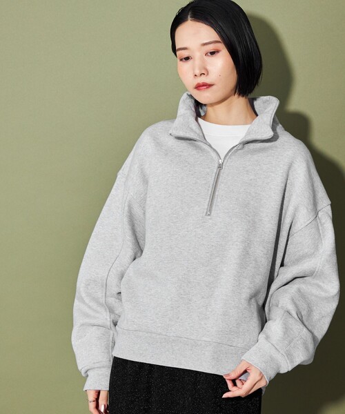 CITEN（シテン）の「＜CITEN＞ ハーフジップユルスウェットプル