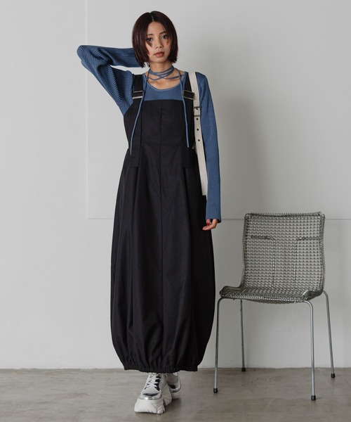 PAGEBOY（ページボーイ）の「タックコクーンワンピース（ワンピース・レディース・ブラック/ベージュ・FREE）」の10枚目の写真