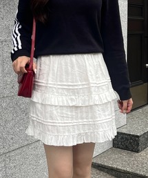 by your closet（バイユアークローゼット）の「フリル　ミニスカート（スカート）」