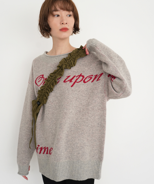 SLOBE citron.（スローブシトロン）の「《WEB限定》SLOBE citron. Nylon Frill shoulder BAG（ショルダーバッグ・レディース・グレー/ブラック/カーキ・FREE）」の19枚目の写真