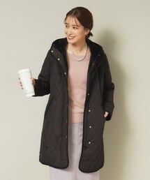 ITS'DEMO | 【オン・オフ使える/首元あたたか】キルトフードコート(その他アウター)