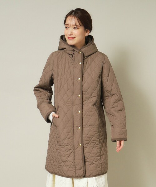 ITS'DEMO(イッツデモ)の「◆【首元あたたか】キルトフードコート(その他アウター・レディース・ブラック/ブラウン系/ライトベージュ・38/40)」の18枚目の写真