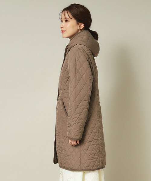 ITS'DEMO(イッツデモ)の「◆【首元あたたか】キルトフードコート(その他アウター・レディース・ブラック/ブラウン系/ライトベージュ・38/40)」の19枚目の写真