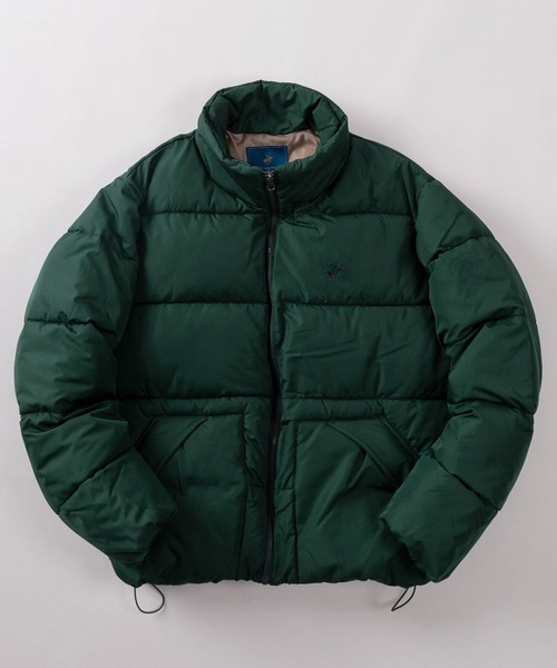 BEVERLY HILLS POLO CLUB（ビバリーヒルズポロクラブ）の「【71】【BEVERLY HILLS POLO CLUB/ビバリーヒルズポロクラブ】ブランドロゴ ワンポイント刺繍 パディングスタンドジャケット ファイバーダウンジャケット/撥水/防風（ダウンジャケット/コート・レディース・ブルー/ライトブラウン/ブラック/カーキ/ライトグレー/ダークブラウン系/ブラック系/ライトグレー系/グリーン系/ブルー系・M/L/XL）」の8枚目の写真