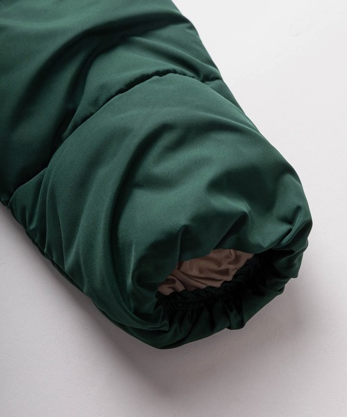 BEVERLY HILLS POLO CLUB（ビバリーヒルズポロクラブ）の「【71】【BEVERLY HILLS POLO CLUB/ビバリーヒルズポロクラブ】ブランドロゴ ワンポイント刺繍 パディングスタンドジャケット ファイバーダウンジャケット/撥水/防風（ダウンジャケット/コート・レディース・ブルー/ライトブラウン/ブラック/カーキ/ライトグレー/ダークブラウン系/ブラック系/ライトグレー系/グリーン系/ブルー系・M/L/XL）」の16枚目の写真