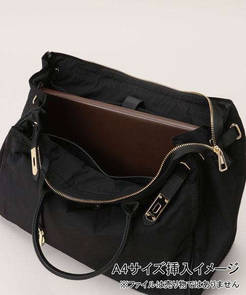 LE TALON(ルタロン)の「Story./ ストーリー NYLON BELT TOTE(トートバッグ・レディース・ブラック・FREE)」の6枚目の写真