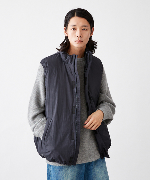 【セール】ECO CLOUD PADDED ベスト（ダウンベスト）｜B.C STOCK（ベーセーストック）
