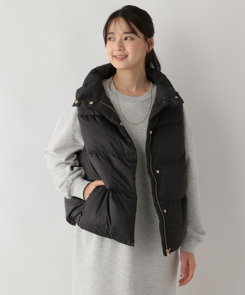 GLOBAL WORK Smile Seed Store（グローバルワーク スマイルシードストア）の「スタンドダウンベスト/132127（その他アウター・レディース・アイボリー/ブラック・SMALL/X-LARGE/LARGE/MEDIUM）」の11枚目の写真