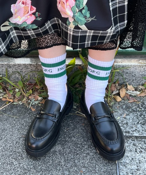 靴下 「VIVIANO」ROSE ライン ソックス レディース レディース 靴下