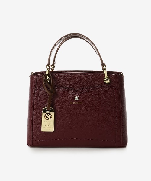 & chouette（アンドシュエット）の「ビジュー付きハンドバッグ（ハンドバッグ・レディース・ワインレッド/ピンク/ブラック/オフホワイト・FREE）」の4枚目の写真