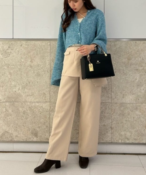 & chouette（アンドシュエット）の「ビジュー付きハンドバッグ（ハンドバッグ・レディース・ワインレッド/ピンク/ブラック/オフホワイト・FREE）」の7枚目の写真