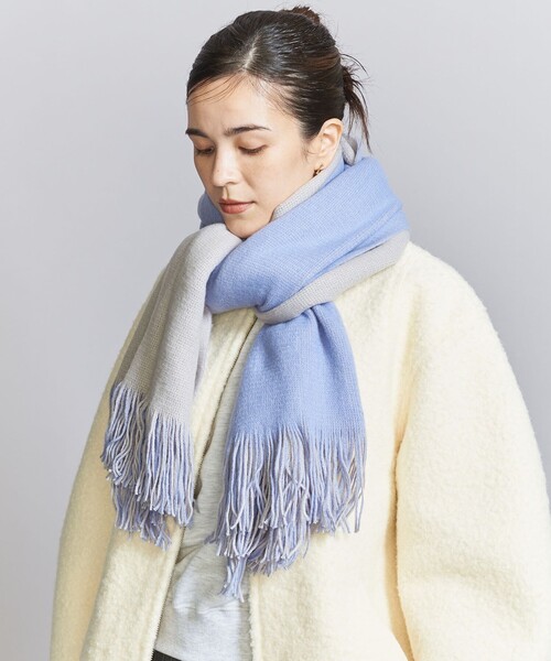 BEAUTY&YOUTH UNITED ARROWS（ビューティーアンドユースユナイテッドアローズ）の「アクリル リバーシブル ソフト マフラー（マフラー・レディース・オフホワイト/ベージュ/ライラック・FREE）」の5枚目の写真