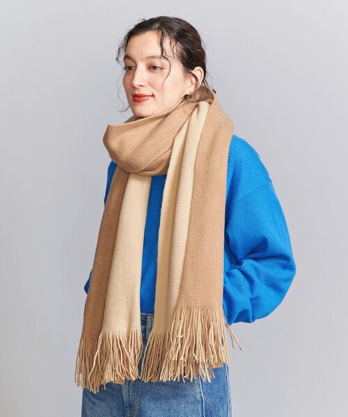 BEAUTY&YOUTH UNITED ARROWS（ビューティーアンドユースユナイテッドアローズ）の「アクリル リバーシブル ソフト マフラー（マフラー・レディース・オフホワイト/ベージュ/ライラック・FREE）」の7枚目の写真