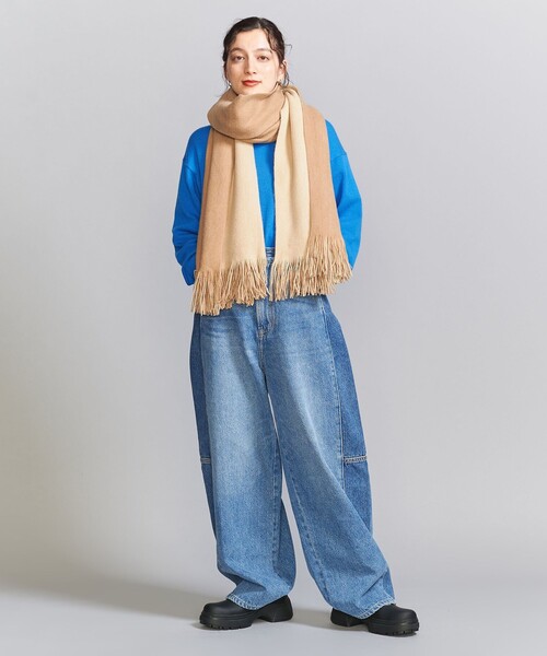 BEAUTY&YOUTH UNITED ARROWS（ビューティーアンドユースユナイテッドアローズ）の「アクリル リバーシブル ソフト マフラー（マフラー・レディース・オフホワイト/ベージュ/ライラック・FREE）」の8枚目の写真