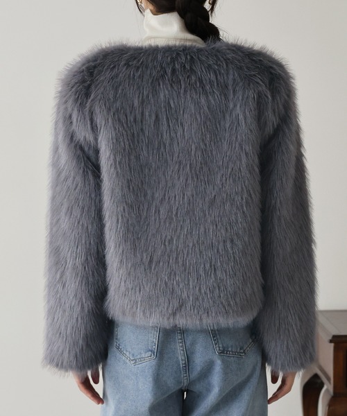 セール】ボリュームファーコート（その他アウター）｜BLUEEAST（ブルー