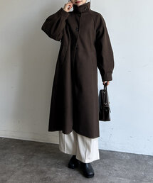 Thevon | 袖タックスタンドネックラグランコート(その他アウター)