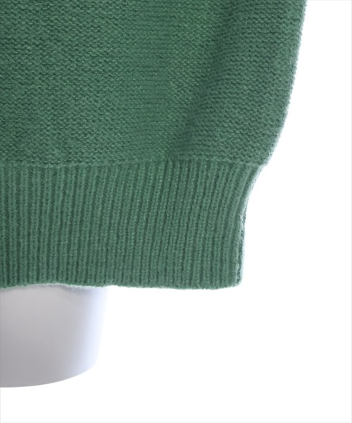 clear（クリア）の「編地替え花モチーフロゴニットトップス[大人カジュアル　ゆったり] ≪2024AW新作≫（ニット/セーター・レディース・グレー/グリーン/グレイッシュベージュ・F）」の15枚目の写真