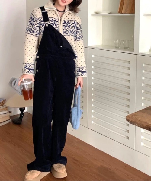 ノルディカ ARCADE ニット セーター 秋服 ノルディック柄 オーバーサイズ