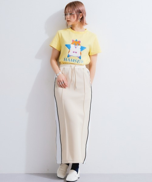 TTOL（トール）の「オリジナルキャラクター刺しゅうTシャツ（Tシャツ/カットソー・レディース・ブルー/イエロー・LL/L/M）」の9枚目の写真