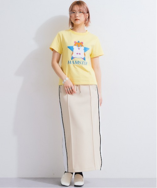 TTOL（トール）の「オリジナルキャラクター刺しゅうTシャツ（Tシャツ/カットソー・レディース・ブルー/イエロー・LL/L/M）」の12枚目の写真