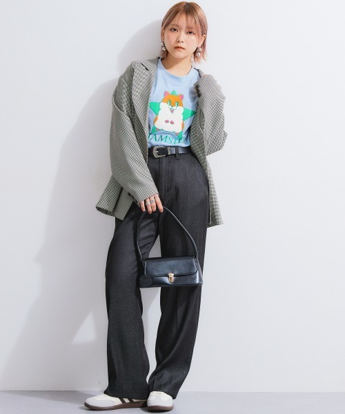 TTOL（トール）の「オリジナルキャラクター刺しゅうTシャツ（Tシャツ/カットソー・レディース・ブルー/イエロー・LL/L/M）」の19枚目の写真