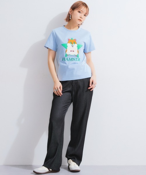 TTOL（トール）の「オリジナルキャラクター刺しゅうTシャツ（Tシャツ/カットソー・レディース・ブルー/イエロー・LL/L/M）」の20枚目の写真