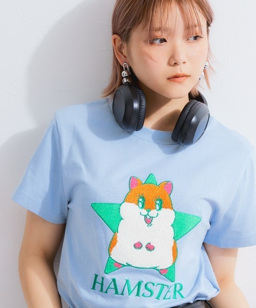 TTOL（トール）の「オリジナルキャラクター刺しゅうTシャツ（Tシャツ/カットソー・レディース・ブルー/イエロー・LL/L/M）」の15枚目の写真