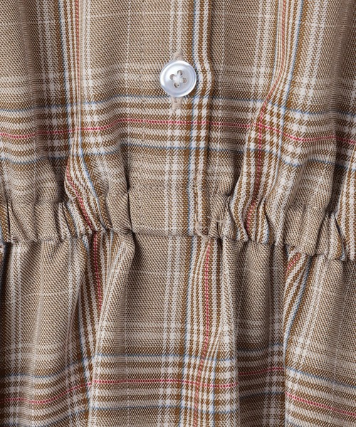 チェック柄フリルワンピース（ワンピース）｜Amourire girl