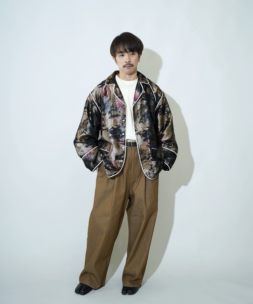 Aphlotus(アプロタス)の「11oz ダブルタック イージー ユーティリティトラウザー リジット テーパード デニムパンツ(デニムパンツ・メンズ・ブラウン/インディゴブルー・SMALL/LARGE/MEDIUM)」の16枚目の写真