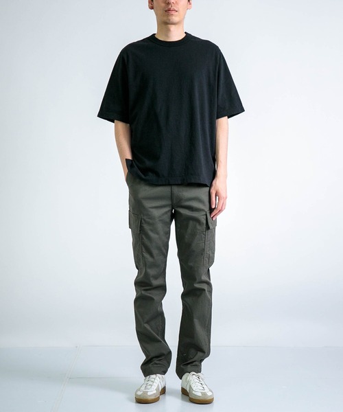 RINEN（リネン）の「[RINEN] オーガニック天竺 半袖クルーネック（Tシャツ/カットソー・メンズ・ホワイト/ブルー/ブラック・3/2）」の8枚目の写真