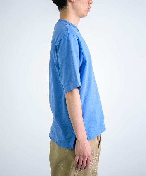 RINEN（リネン）の「[RINEN] オーガニック天竺 半袖クルーネック（Tシャツ/カットソー・メンズ・ホワイト/ブルー/ブラック・3/2）」の13枚目の写真