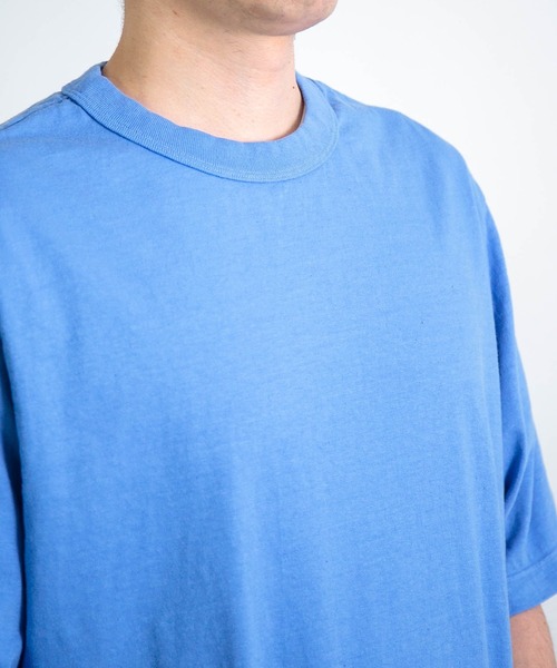 RINEN（リネン）の「[RINEN] オーガニック天竺 半袖クルーネック（Tシャツ/カットソー・メンズ・ホワイト/ブルー/ブラック・3/2）」の15枚目の写真