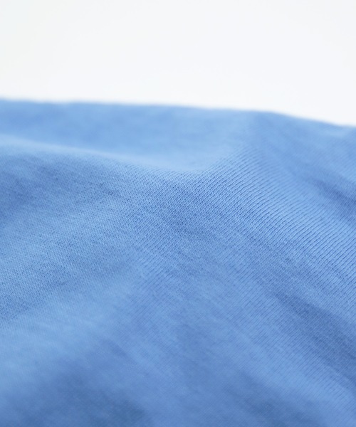 RINEN（リネン）の「[RINEN] オーガニック天竺 半袖クルーネック（Tシャツ/カットソー・メンズ・ホワイト/ブルー/ブラック・3/2）」の6枚目の写真