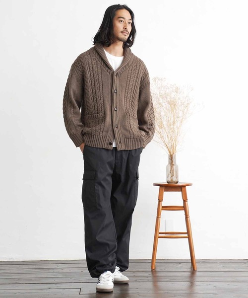 jiggys shop(ジギーズショップ)の「フリースライナーイージーワイドカーゴパンツ(カーゴパンツ・メンズ・チャコールグレー/ブラック/ベージュ・SMALL/MEDIUM/LARGE/X-LARGE)」の9枚目の写真